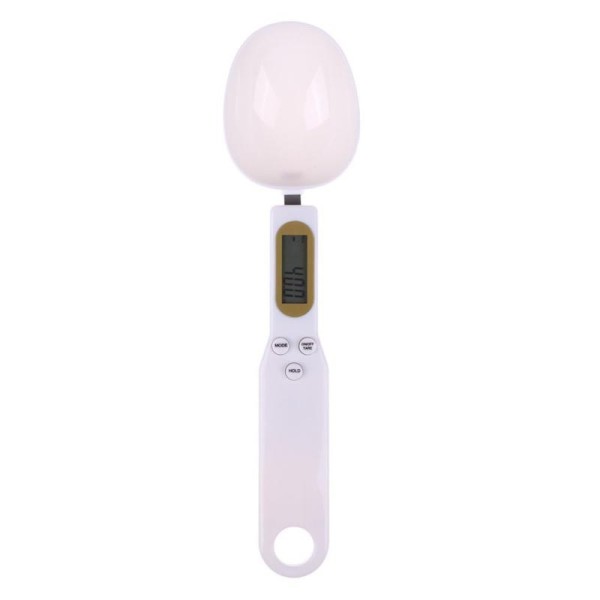 Electronic weighing spoon, white color